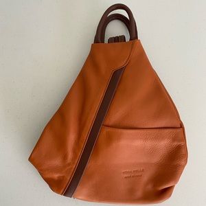 Vera Pelle Leather Backpack, brand new without tags!